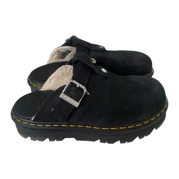 DR. Marten's Zebzag Suede Slingback Platform Mule I Size: 10 - Picture 2 of 9